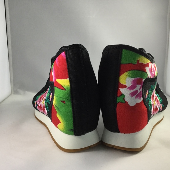 Embroidered Canvas Sneakers - Picture 8 of 8